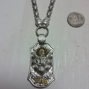 백동 족은 호신 목걸이 110g