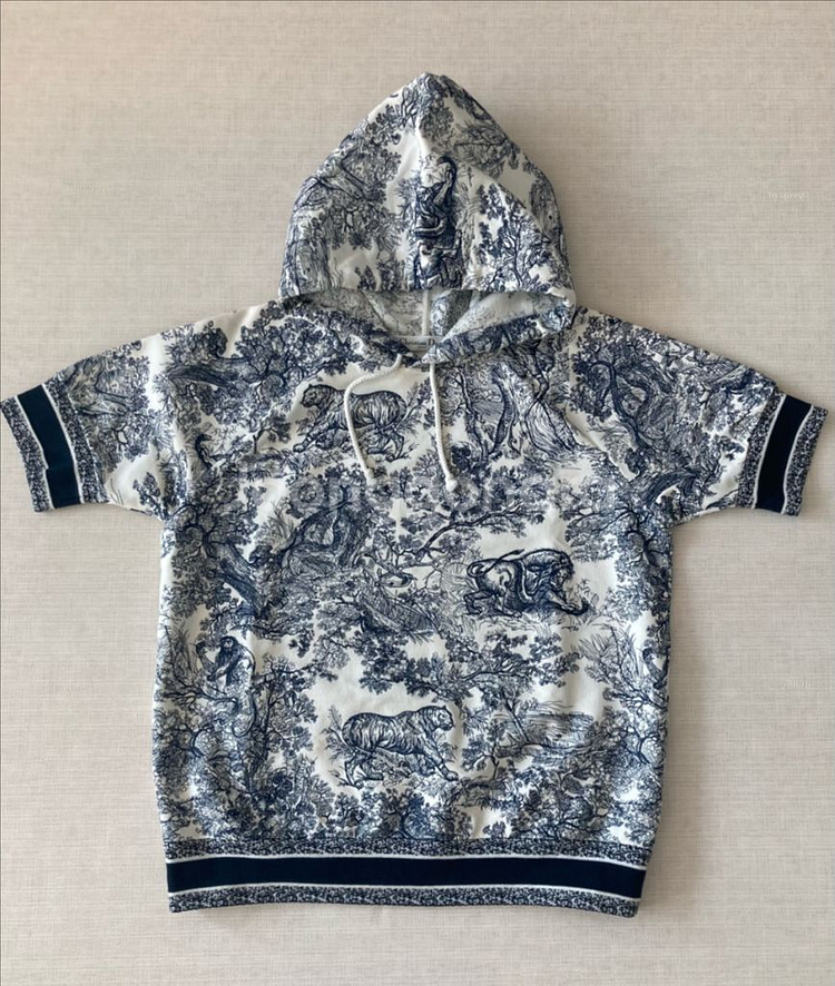 디올 자수 후드티--0