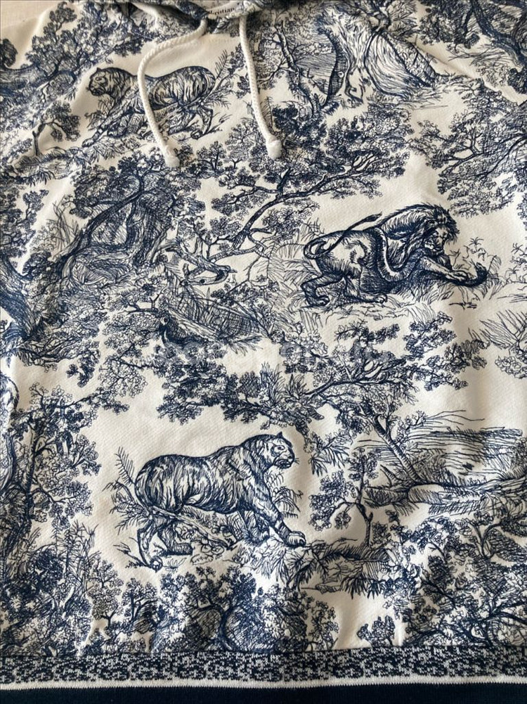 디올 자수 후드티--1