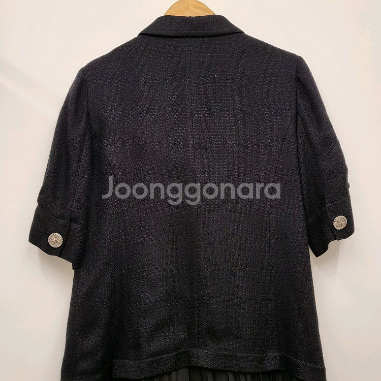 타임 트위드 플리츠 원피스--5