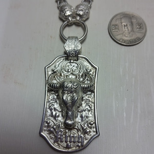 백동 족은 호신 목걸이 102g