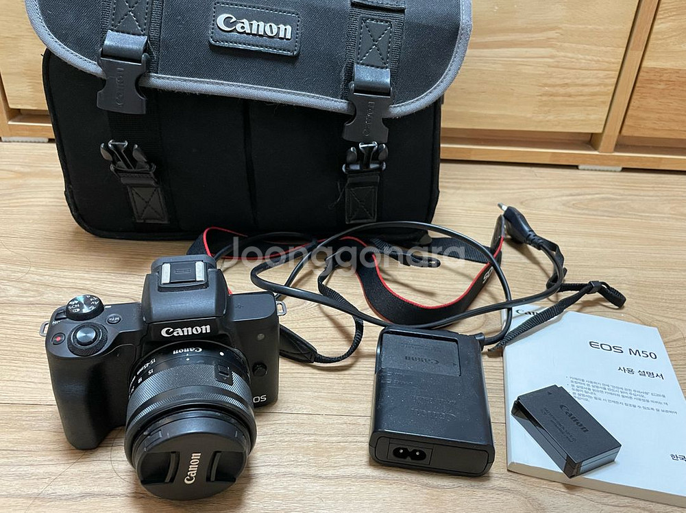 캐논 EOS M50 미러리스 카메라 15-45mm 렌즈--1