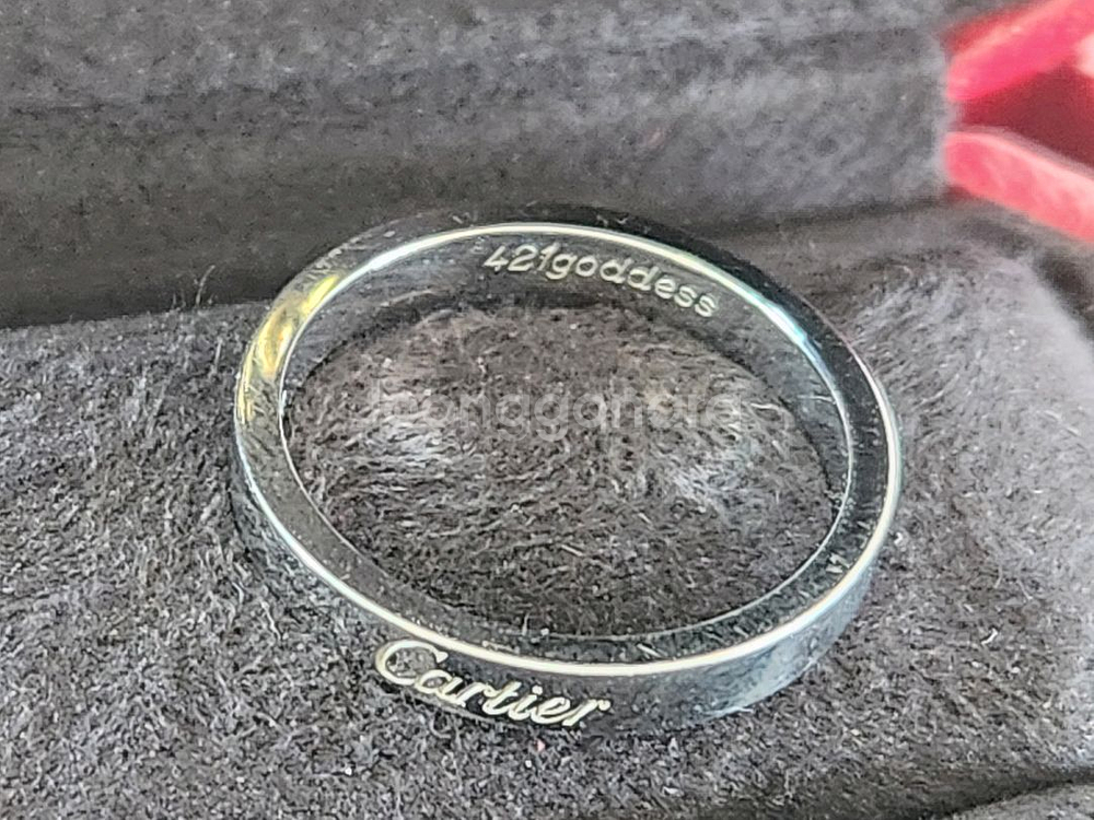 리테일가350만원 Cartier정품 pt950 플래티늄--0