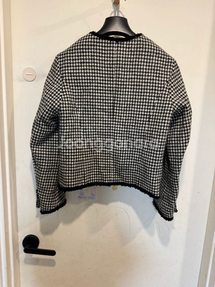 프론트로우 트리밍 트위드 자켓--4