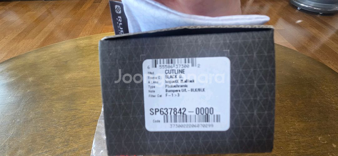 루디 컷라인 블랙 미러변색 고글 (국내정품)--2