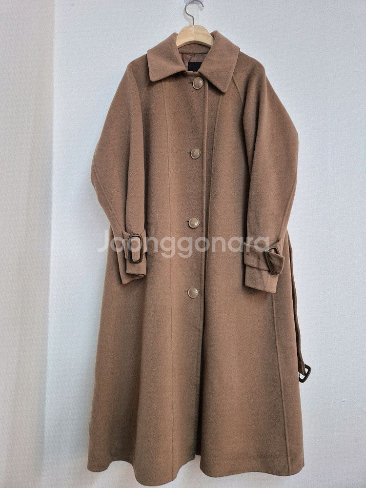 나이스클럽 브라운 롱 코트--0