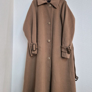 나이스클럽 브라운 롱 코트