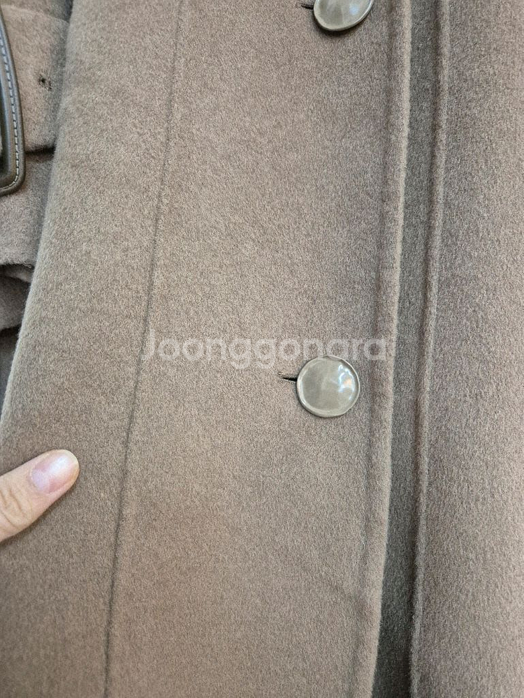 나이스클럽 브라운 롱 코트--3