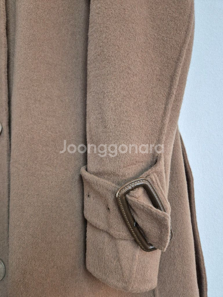 나이스클럽 브라운 롱 코트--6