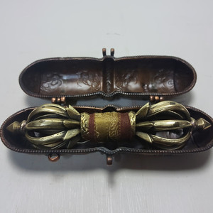 골동 최고급 티벳 금강저 (케이스포함) 길이17cm