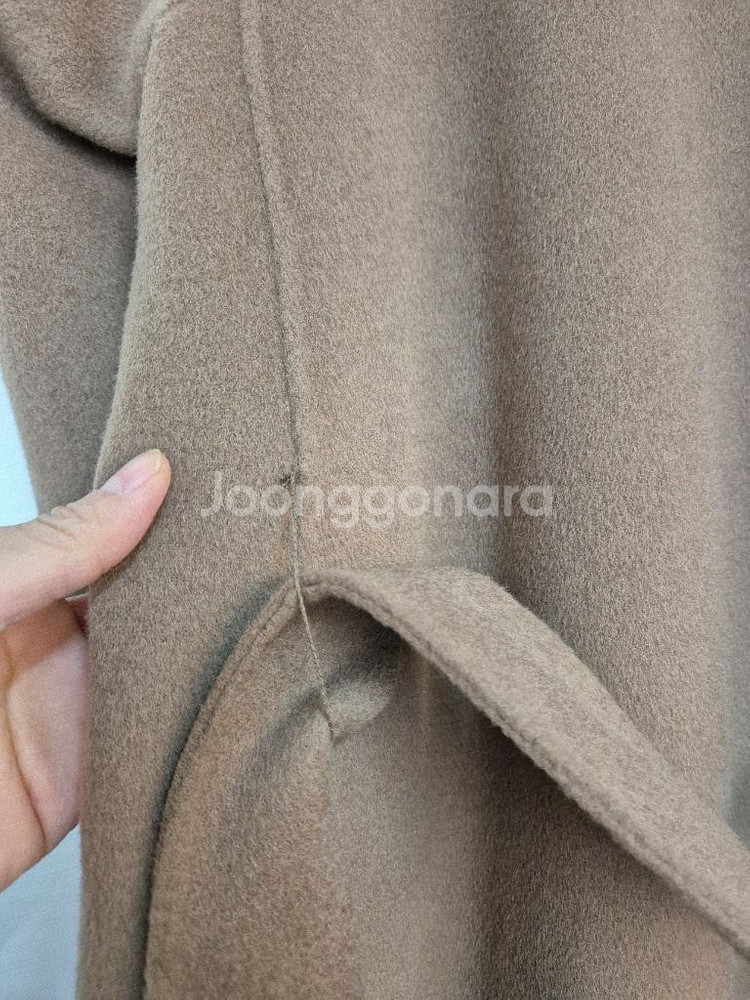 나이스클럽 브라운 롱 코트--12