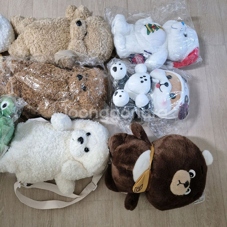 인형대량 텍달린 새상품 대형부터 중형 곰 고양이 인형--1