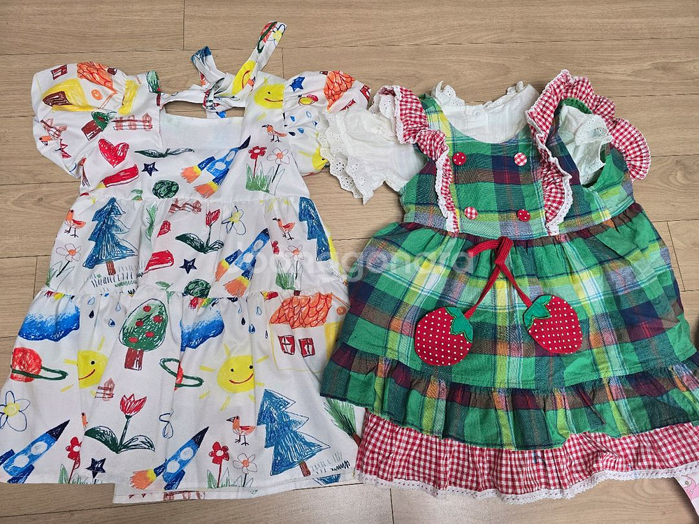 여아 원피스 90-100 일괄--3