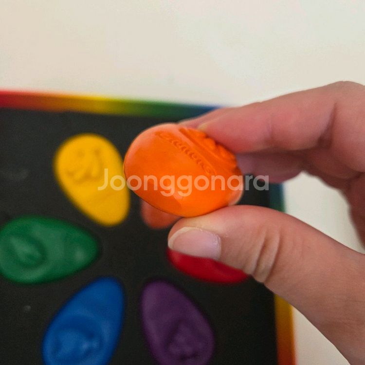 옴모 베이비 크레용 6색 세트--0