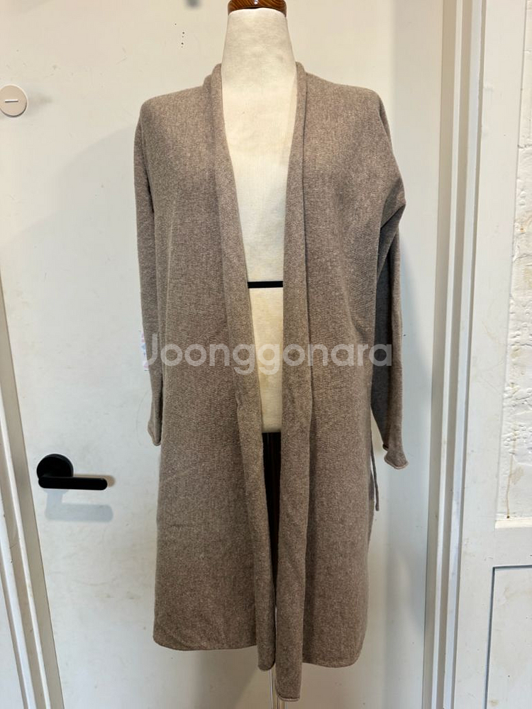 이새 울 캐시미어 랩 가디건--1