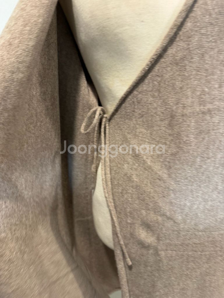 이새 울 캐시미어 랩 가디건--5