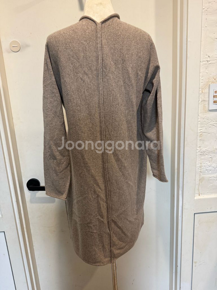 이새 울 캐시미어 랩 가디건--3