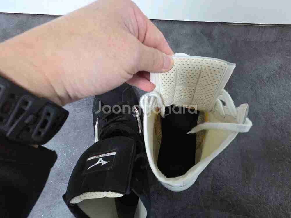 미즈노 복싱화 화이트 블랙 1족씩 커스텀--1