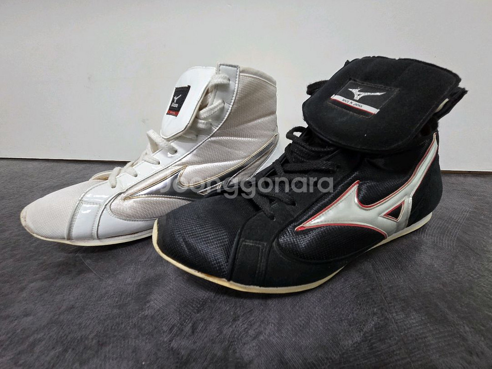 미즈노 복싱화 화이트 블랙 1족씩 커스텀--2