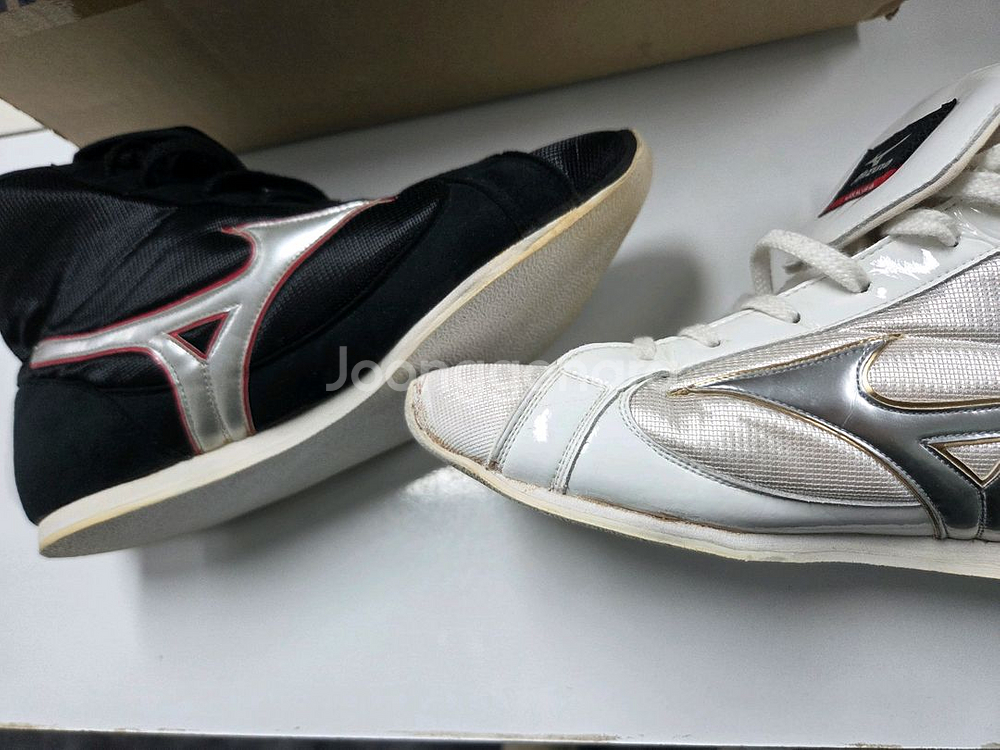 미즈노 복싱화 화이트 블랙 1족씩 커스텀--5