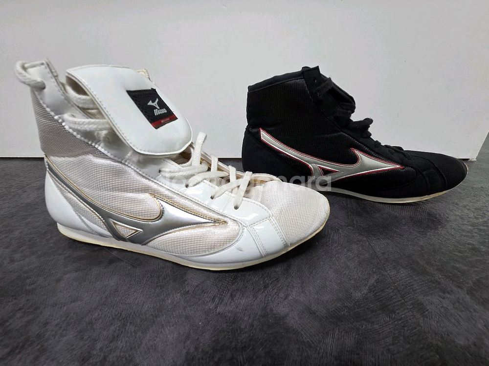 미즈노 복싱화 화이트 블랙 1족씩 커스텀--4