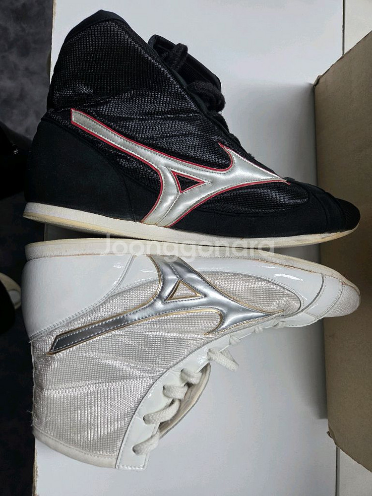 미즈노 복싱화 화이트 블랙 1족씩 커스텀--7