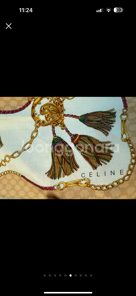 정품 셀린느 쁘띠 스카프--5