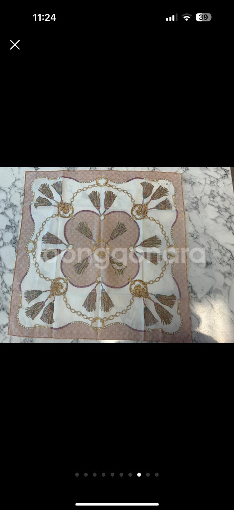 정품 셀린느 쁘띠 스카프--7