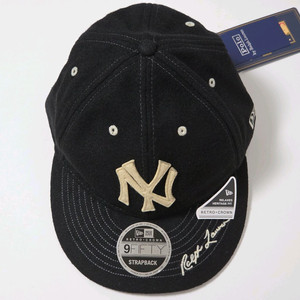 [새상품][블랙]폴로 x 뉴에라 양키스 야구 모자