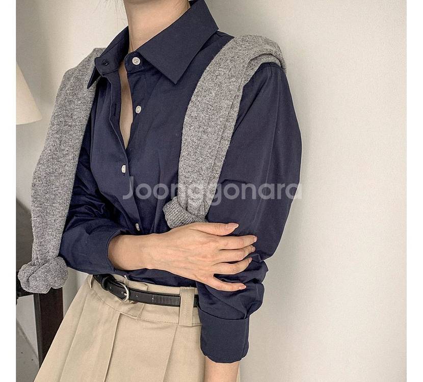 크롭셔츠 & H라인스커트--0