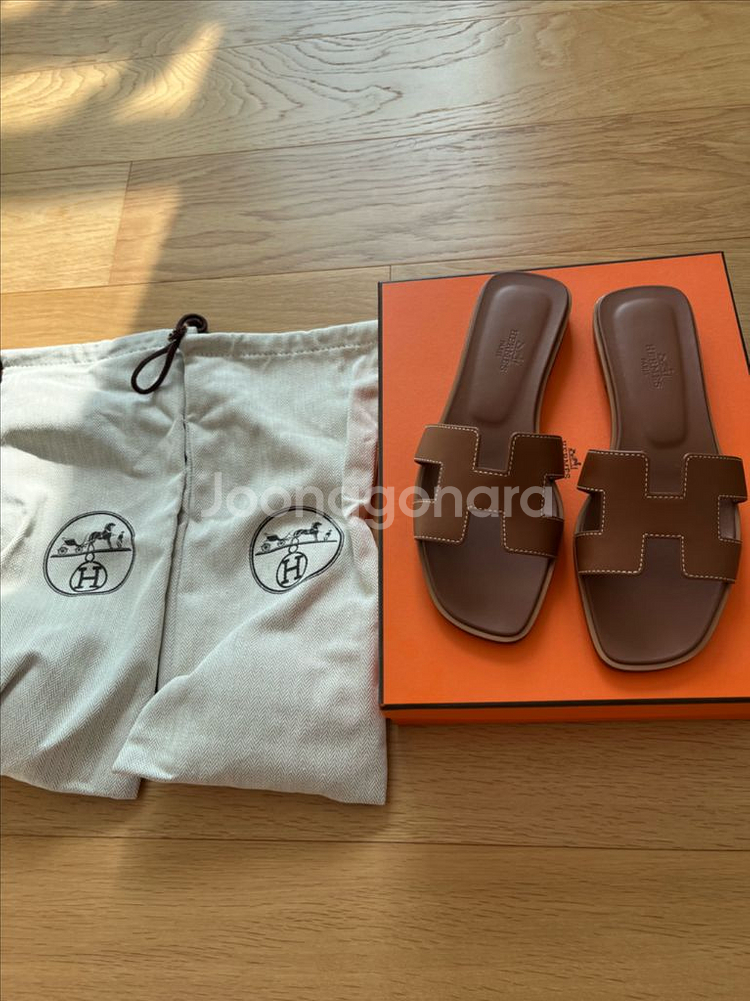 (새상품) 에르메스 오란 골드 36.5--2