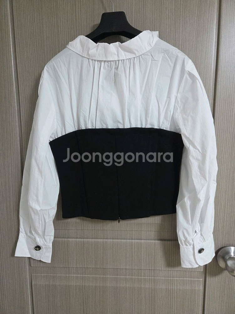 마인 셔츠 레이어드 텍스처블록 탑 랑방 타임 더캐시미어--6