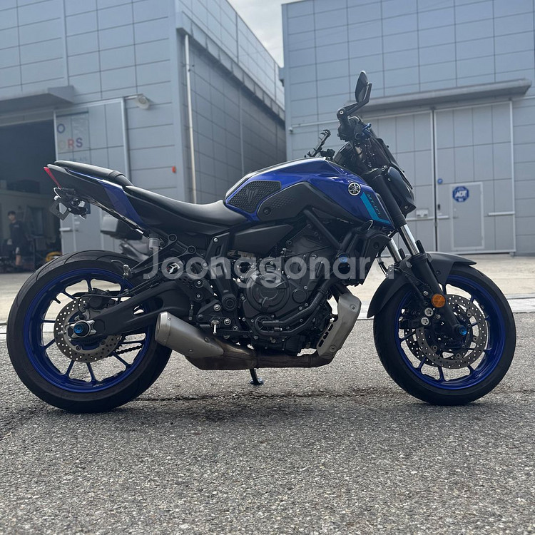 mt07 22년식 1만6천km 2채널 블박 셋팅 판매--1