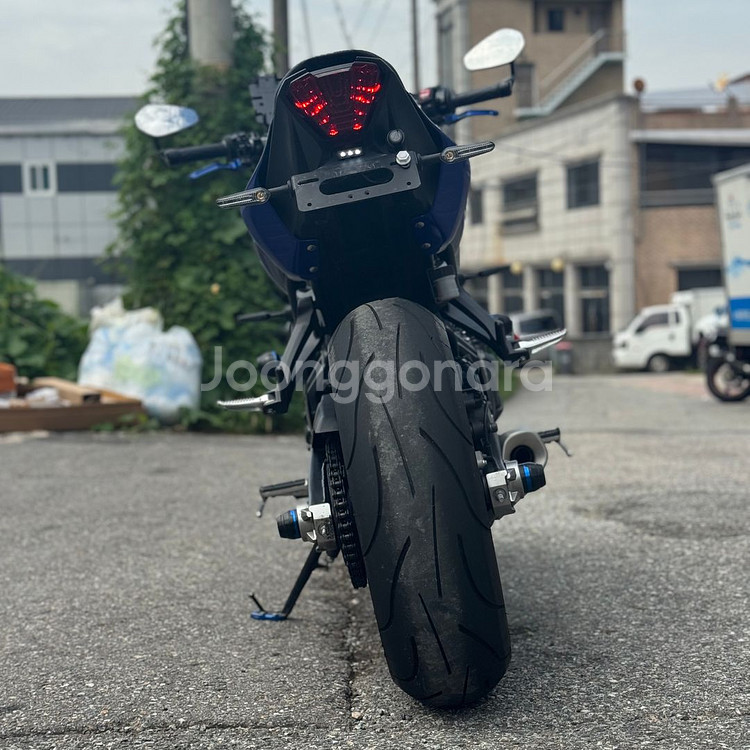 mt07 22년식 1만6천km 2채널 블박 셋팅 판매--3