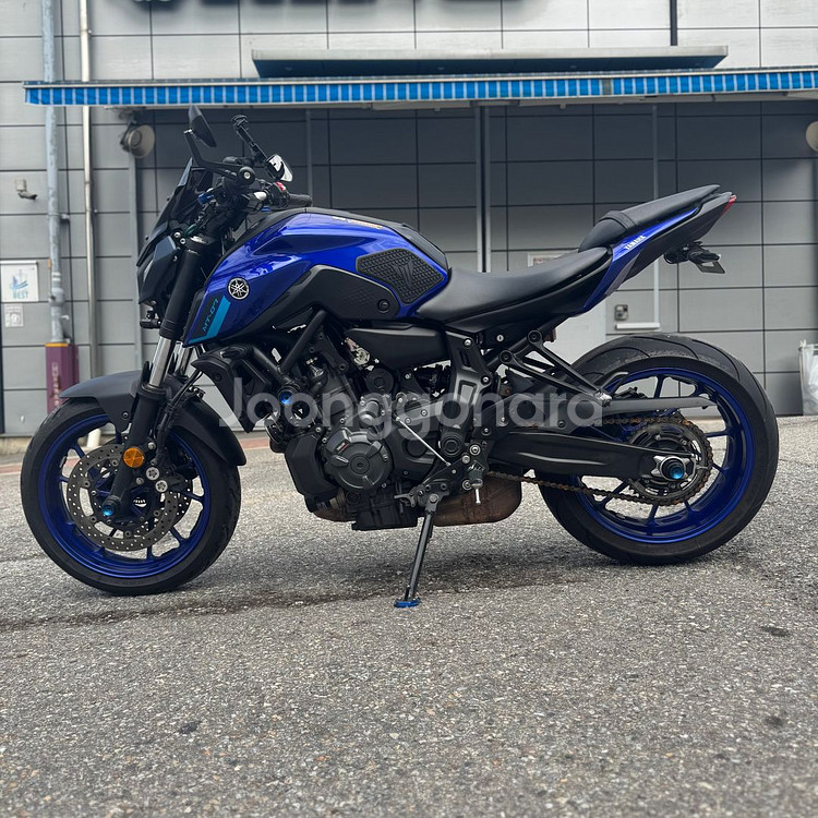 mt07 22년식 1만6천km 2채널 블박 셋팅 판매--5