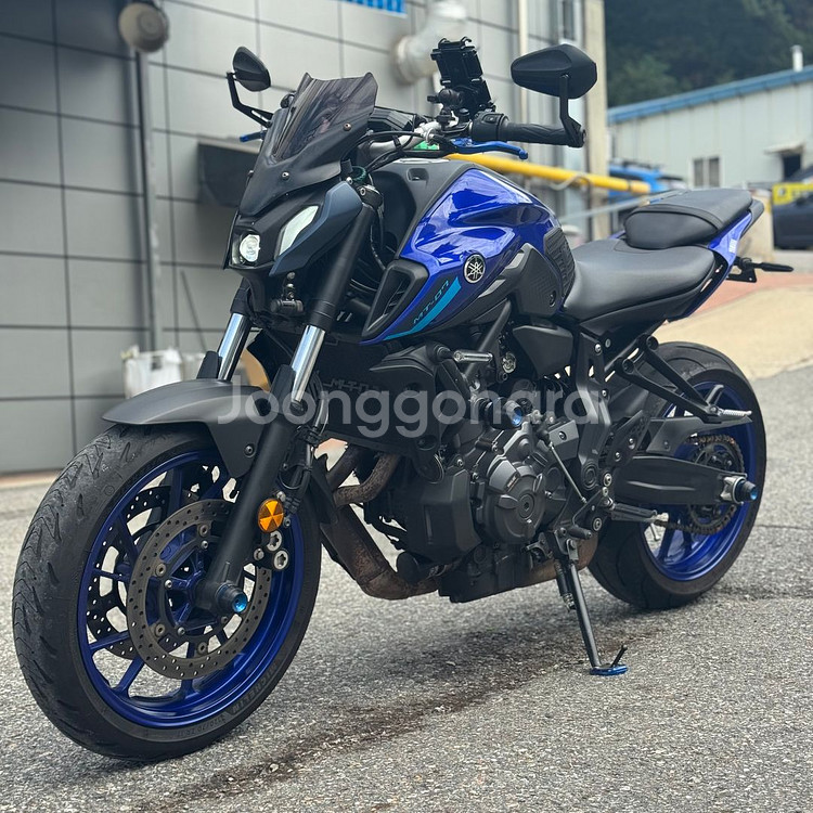 mt07 22년식 1만6천km 2채널 블박 셋팅 판매--6