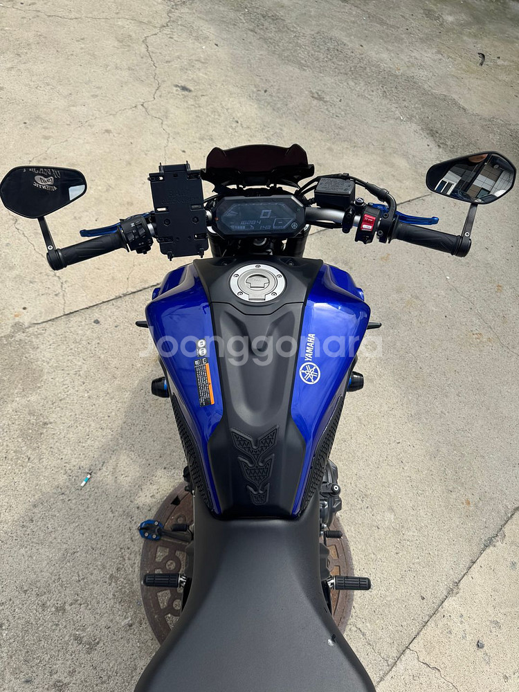 mt07 22년식 1만6천km 2채널 블박 셋팅 판매--8