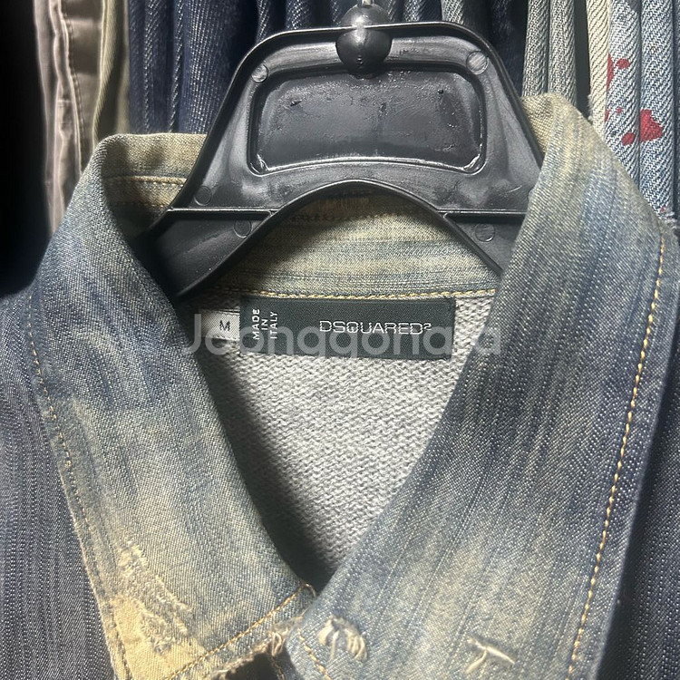 디스퀘어드 데님 니트 가디건 셔츠 자켓--2