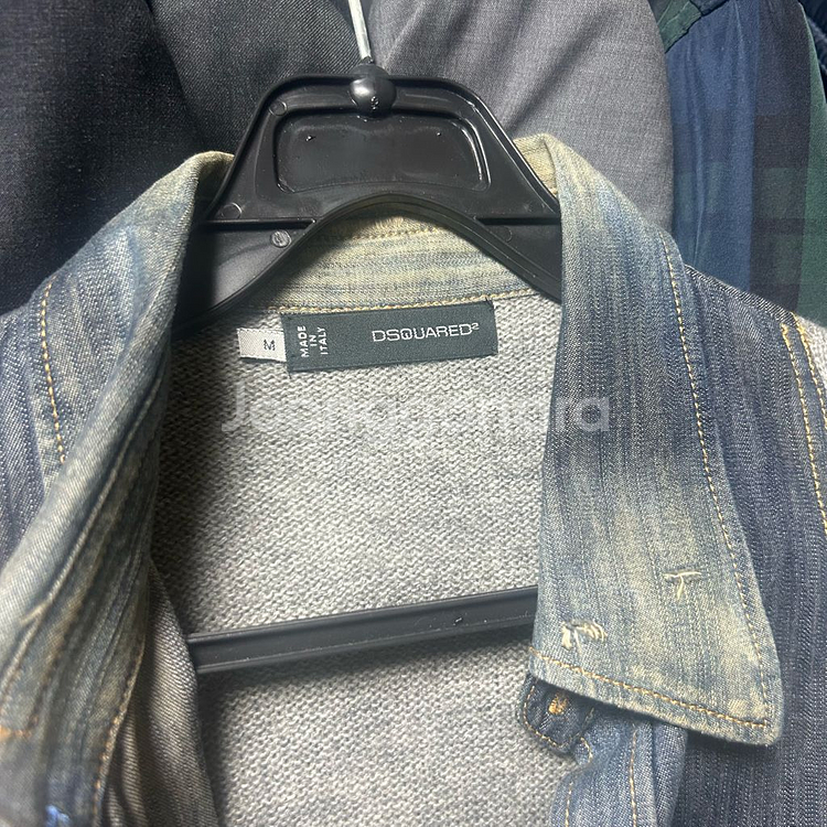 디스퀘어드 데님 니트 가디건 셔츠 자켓--6