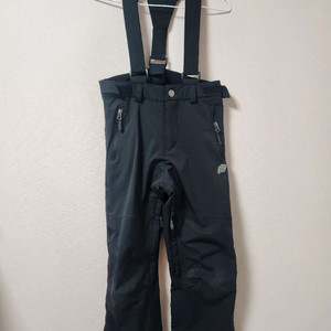 140사이즈 fellce 검정색 검정멜빵 스키복 바지