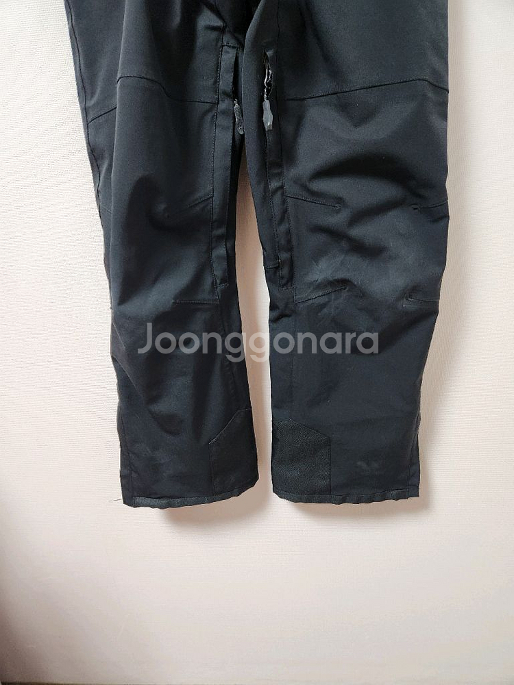 140사이즈 fellce 검정색 검정멜빵 스키복 바지--3
