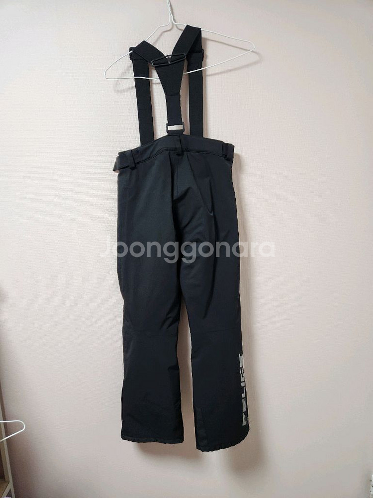 140사이즈 fellce 검정색 검정멜빵 스키복 바지--1