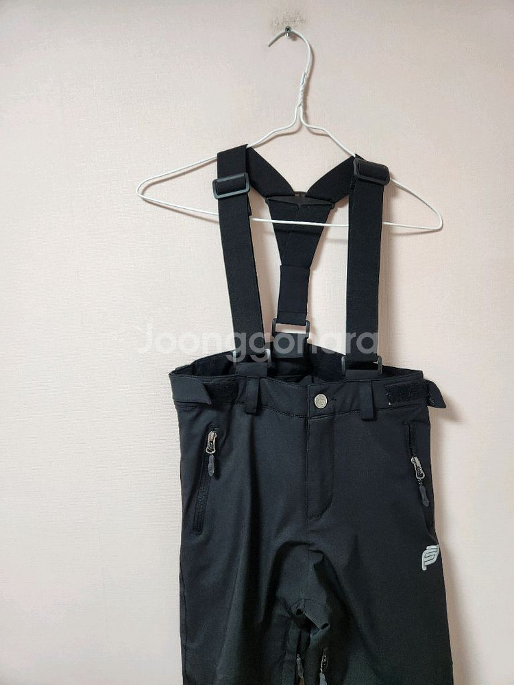 140사이즈 fellce 검정색 검정멜빵 스키복 바지--2