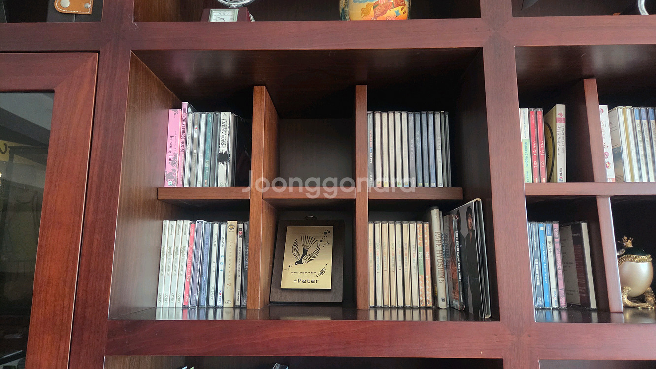 서재 거실 최고급 원목 책장 (4m..6피스로 분리)--5