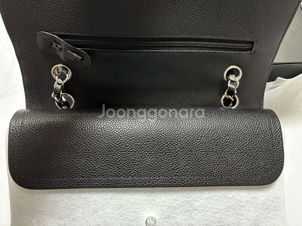 샤넬 클미 클래식미듐 은장--3