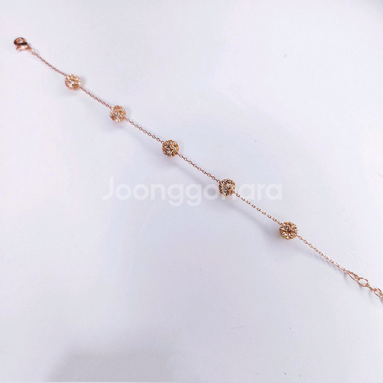 새상품,선물박스포장]스와로브스키 스톤 미니 볼 팔찌--1