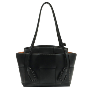 보테가베네타 블랙 카프스킨 아르코 스몰 토트백