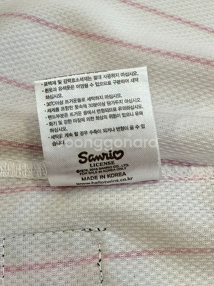 LG 트윈스 헬로키티 키즈 유니폼 XS (노마킹)--8