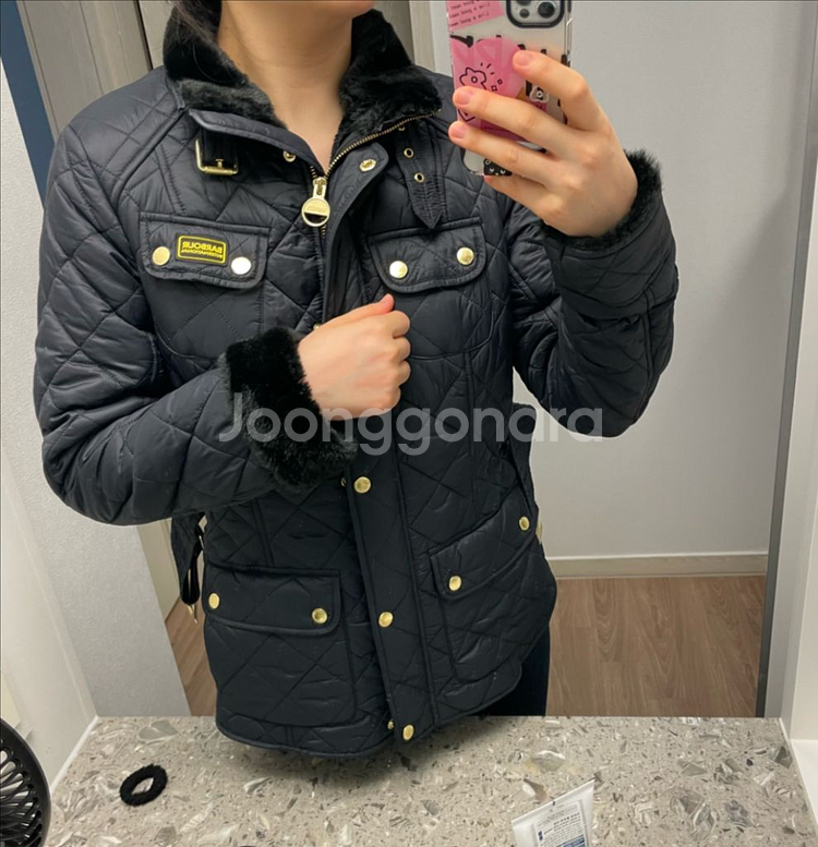 바버 인터내셔널 퀼팅 자켓 여성용 경량패딩--7
