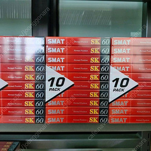 SK SMAT 공 카세트테잎 60분 10개 미개봉